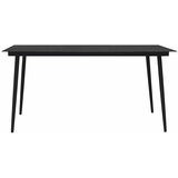  5-dijelni vrtni blagovaonski set od PVC ratana crni Crna | Shoptok.si