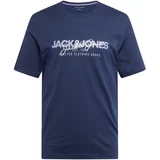 Jack & Jones Majica 'JJALVIS' mornarska / lila / bela