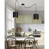 Candellux luster/visilica-candida viseća lampa crna 2X40W E27 crna abažur | ePonuda.com