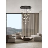 Nova Luce Mat črna aluminijasta LED zatemnitvena viseča svetilka s senčilom iz akrilnega stekla ø 84 cm Alcinoe – | Shoptok.si