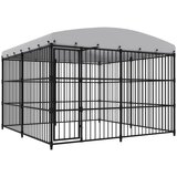 vidaXL Vanjski kavez za pse s krovom 300 x 300 x 210 cm | shoptok.hr