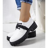 Gemre White lace-up shoes with tractor soles Marike | shoptok.hr