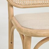 Kave Home Barska stolica od punog hrasta u prirodnoj boji (visine sjedala 65 cm) Doriane – | shoptok.hr