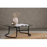 Furniture Fashion Lomma klub stolić ⌀110 cm, crni Slike