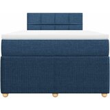  Krevet s oprugama i madracem plavi 120 x 190 cm od tkanine | shoptok.hr