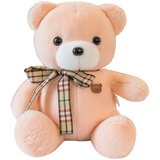 Plišana igračka Medvjedićć s kariranom mašnom 23cm - krem | shoptok.hr