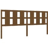 Maison Chic posteljno vzglavje - vzglavna omarica - nočna omarica medeno rjavo 205,5x4x100 cm trdna borovina, (21707405) | Shoptok.si