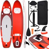 vidaXL Set daske za veslanje stojeći na napuhavanje crveni 330x76x10cm Cijene