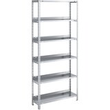 hofe Privijačen regal za dokumentacijo, pocinkan, višina regala 1850 mm, osnovni regal, širina x globina 750 x 300 mm | Shoptok.si
