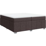 vidaXL Krevet s oprugama i madracem tamnosmeđi 200x200 cm od tkanine | shoptok.hr