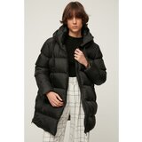 Trendyol Khaki Oversize Slit Zipper Detailed Inflatable Coat Cene