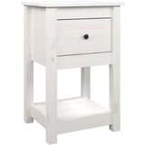  Noćni ormarići 2 kom bijeli 40x35x61 5 cm od masivne borovine | shoptok.hr