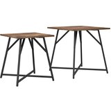  Set pomoćnih stolića 2 pcs Dimnjeni hrast i crna | Eponuda.com