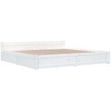  Posteljni okvir s predali bel 200x200 cm, (20647992) | Shoptok.si