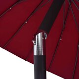  Vrtni suncobran s aluminijskom šipkom 270 cm bordo | shoptok.hr