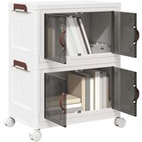 vidaXL Složiva kutija za pohranu kotačima 2nivoa 28L 48,5x29,5x59,5 cm | shoptok.hr