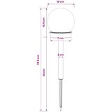  Solarna svjetla za vanjsku upotrebu s tlošcem 4 pcs 38,5 cm ABS | shoptok.hr