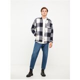 LC Waikiki Comfortable Fit Shirt Collar Plaid Men's Coat Cene