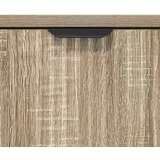 vidaXL Strani šal sonoma hrast 89.5 x 33 x 82 cm Konstruiran les | Shoptok.si