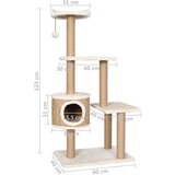vidaXL Mačje drevo s praskalniki 123 cm morska trava, (20796897) | Shoptok.si