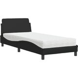  Krevet s madracem Dover crni 90 x 200 cm od umjetne kože | shoptok.hr