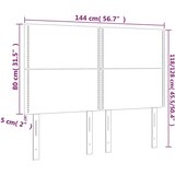 Posteljno vzglavje 4 kosa temno siv 72x5x78/88 cm žamet, (20737455) | Shoptok.si