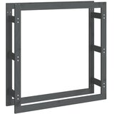  Stalak za drva za ogrjev sivi 100x25x100 cm od masivne borovine | Eponuda.ba