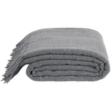 Odeja "Classic Lambswool" z resicami - anthracite mel.