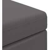  Stolica Siva 101 x 41 x 40 cm Umjetna Koža i Fino Radeći Drvo | Eponuda.com