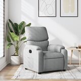 vidaXL naslanjač svetlo sivo blago | Shoptok.si