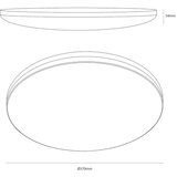 LED plafonsko svetlo HUGO LED/16/24/32W/230V 3000/4000/6500K prečnik 37 cm IP54 belo | Eponuda.com