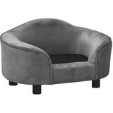 SOFA za pse siva 67 x 47 x 36 cm plišana | shoptok.hr
