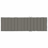  Jastuk za ležaljku prošarani tamnosivi 200x50x4 cm od tkanine | shoptok.hr