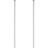 vidaXL Ograde 2 pcs Srebrno 160 cm Čelik s praškastim premazom | shoptok.hr