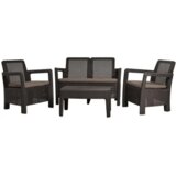 Allibert set tarifa klupa dve stolice sto braon | Eponuda.com
