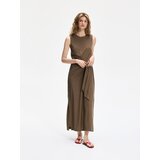 Reserved Maxi haljina s visokim udjelom viskoze - smeđezeleno | shoptok.hr