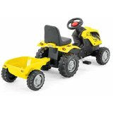 Traktor na pedale mmx sa prikolicom - žuti, model 956 cene