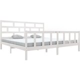 Furnova Posteljni okvir bel iz trdne borovine 180x200 cm, (21934278) | Shoptok.si