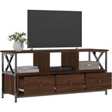 TV ormarić boja smeđeg hrasta 102x33x45 cm od drva i željeza | shoptok.hr