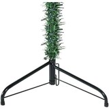  Ozka umetna polovična novoletna jelka s stojalom zelena 150 cm, (20579656) | Shoptok.si