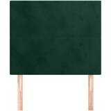  Uzglavlje tamnozeleno 100x5x118/128 cm baršunasto | shoptok.hr