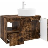  Set namještaja za kupaonicu 2 kom. Dimljeni hrast Smeđa 49,5 x 44,5 x 82 cm | shoptok.hr