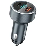 Salo dual port auto punjač USB / USB tip C 58,5 W 4,5A Power Delivery Quick Charge