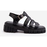 Boto FD1 Women's Black Roman Sandals Rosarose | Shoptok.si