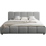 MID.YOU OBLAZINJENA POSTELJA 180 cm x 200 cm , les, umetna masa, tekstil, leseni material siva | Shoptok.si