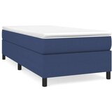  Box spring postelja z vzmetnico moder 80x200 cm blago, (20791712) | Shoptok.si