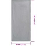 vidaXL Zunanje brisače za stole 2 pcs Temno siva 130 x 60 cm | Shoptok.si