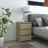 vidaXL Nočna omarica sonoma hrast 40x35x62,5 cm iverna plošča Cene