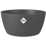 ELHO brussels Okrugla tegla za cvijeće (Vanjska dimenzija (ø x V): 23 x 10,8 cm, Plastika, Antracit, Mat) Cijene