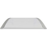 vidaXL Nadstrešek za vrata siv in prozoren 100x80 cm polikarbonat | Shoptok.si